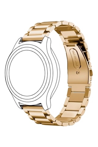 Bracelete compatível smartwatch e relógio de 20 mm - Dourado
