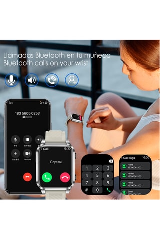 Smartwatch AIMB-Z20 - Gris claro y plateado