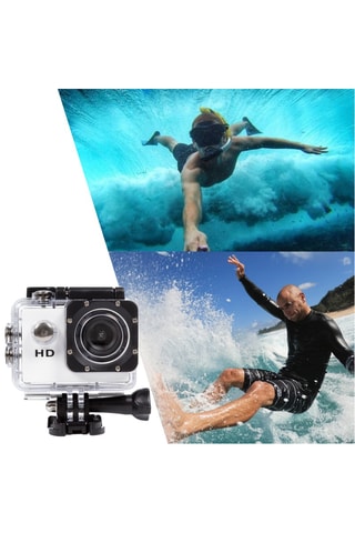 Câmara desportiva - Ecrã LCD - Acessórios incluídos