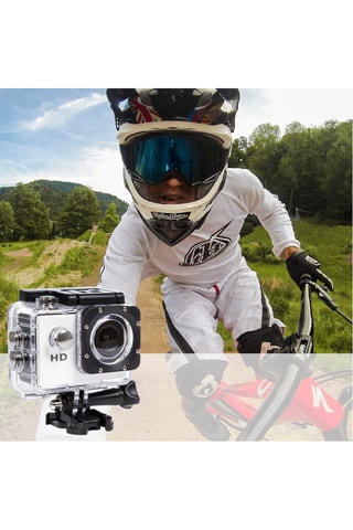 Câmara desportiva - Ecrã LCD - Acessórios incluídos