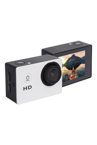 Câmara desportiva - Ecrã LCD - Acessórios incluídos