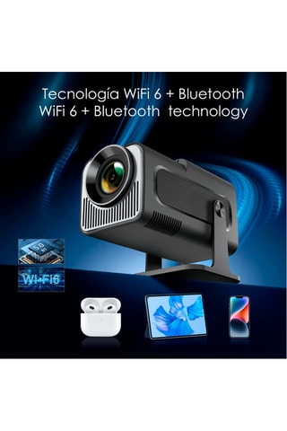 Projetor LCD Wi-Fi 6 HY320 - Preto