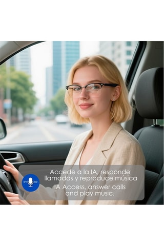 Óculos inteligentes unissexo - Lentes fotocromáticas