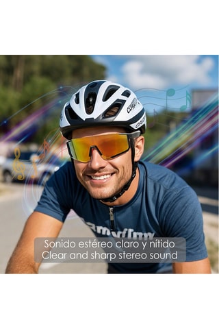 Óculos inteligentes unissexo - Lentes efeito espelhado