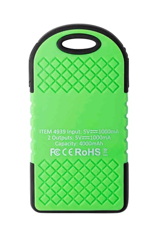 Bateria externa solar USB - 4.000 mAh