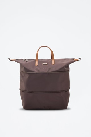 Mala shopper extensível Castanho - Castanho