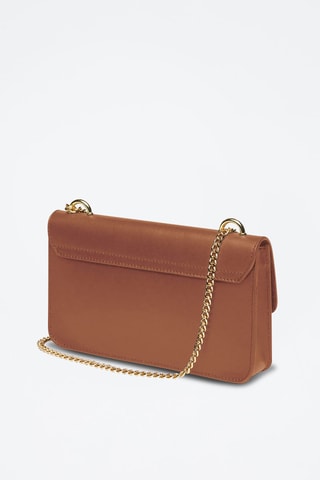 Mala de tiracolo em couro Trudaine Castanho - Castanho