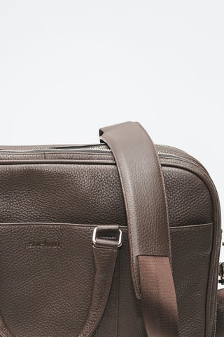 Mala a tiracolo em couro Castanho - Castanho