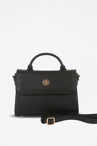 Sac bandoulière en cuir Luna - Noir