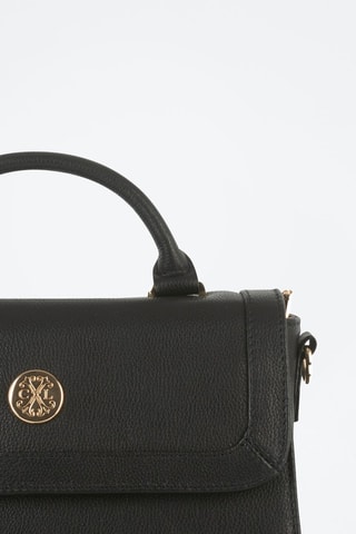 Sac bandoulière en cuir Luna - Noir