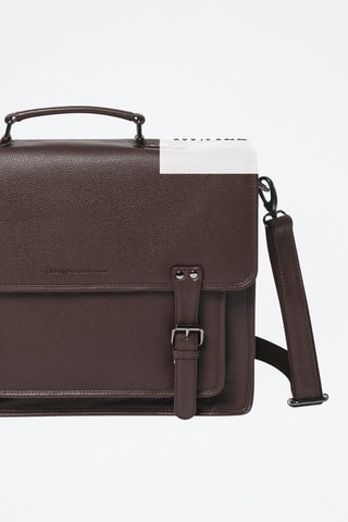 Porta-documentos em couro Orsay - Castanho - Castanho