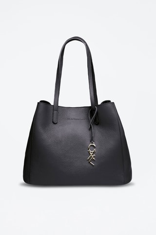 Mala shopper em couro Alesia Preto - Preto