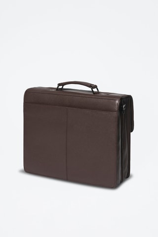 Porta-documentos em couro Rodin - Castanho - Castanho