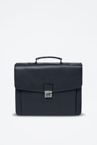 Porta-documentos em couro Rodin - Preto - Preto