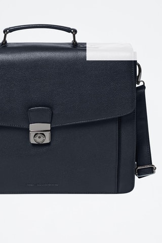 Porta-documentos em couro Rodin - Preto - Preto