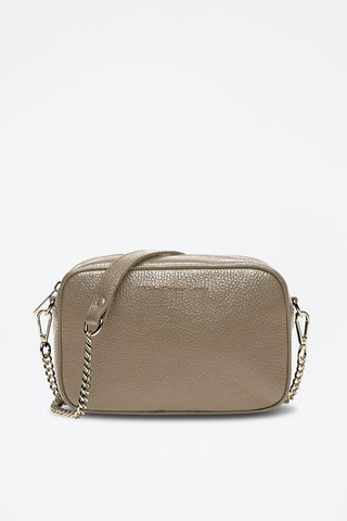 Mala a tiracolo de couro de vaca Montmartre - Toupeira - Nude