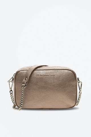 Mala a tiracolo em couro Montmartre Dourado-rosa - Dourado-rosa