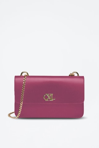 Mala de tiracolo em couro Trudaine Rosa - Rosa