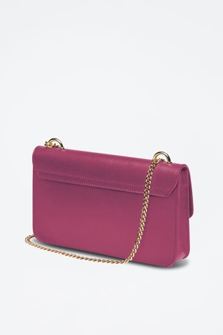 Mala de tiracolo em couro Trudaine Rosa - Rosa