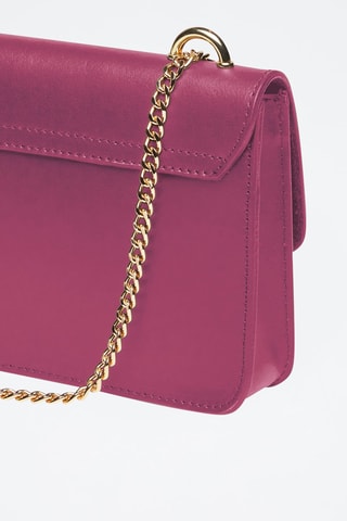 Mala de tiracolo em couro Trudaine Rosa - Rosa