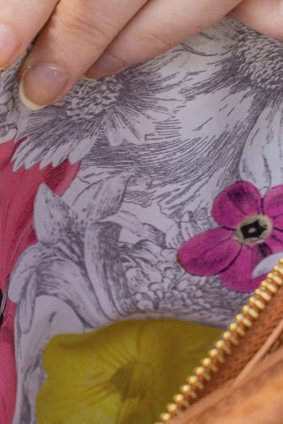 Mala a tiracolo em couro Peuplier Conhaque - Castanho