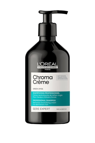 Shampoing anti-reflets rouges Chroma Crème Vert - Cheveux châtains foncés - 500 ml