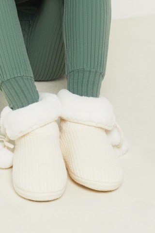 Gevoerde Enkellaarzen Dolly- Beige