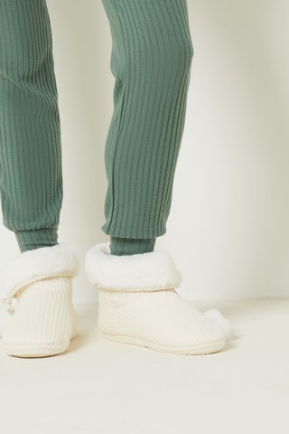 Gevoerde Enkellaarzen Dolly- Beige