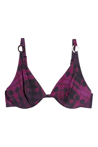 Bikinitop Tie and Dye - Paars