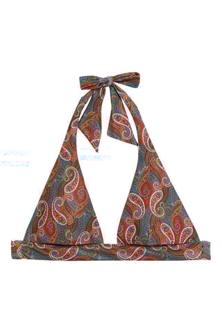 Bikinitop - Kobaltblauw en Steenrood