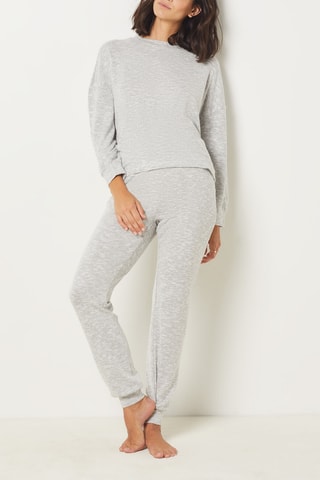 Pyjamajoggingbroek Jue - Gemêleerd Lichtgrijs