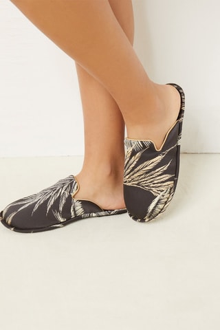Pantoffels Tropic Memories Zwart
