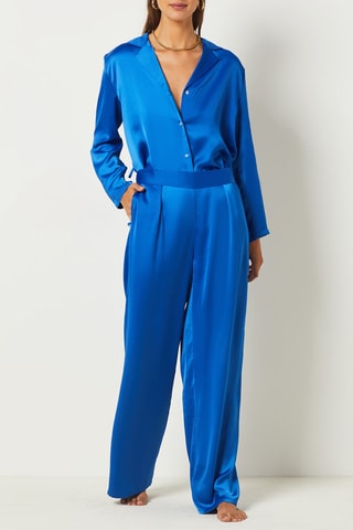 Broek Hoge Taille - Koningsblauw