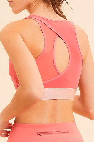 Sportbeha Back   Grenadinerood