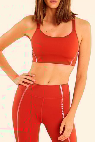 Voorgevormde Sportbeha Elea Steenrood