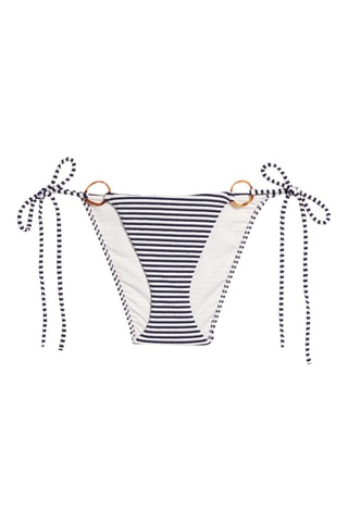 Bikinibroekje - Wit en Marineblauw