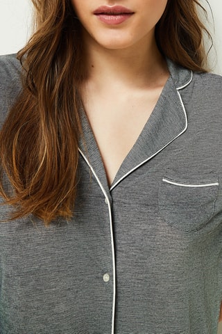 Nachthemd - Gemêleerd Grijs