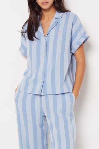 Pyjamablouse - Blauw