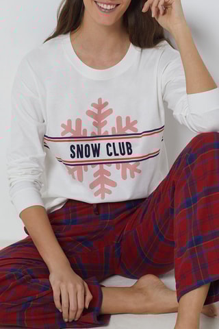 Pyjamashirt Sten - Wit