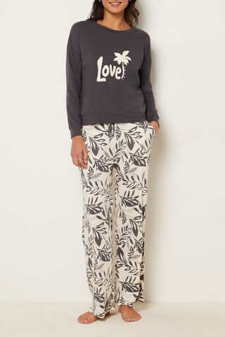 Pyjamashirt Aure - Antraciet