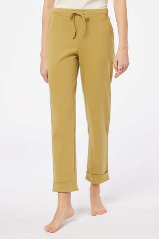 Pyjamabroek hoge taille Beka- Kaki