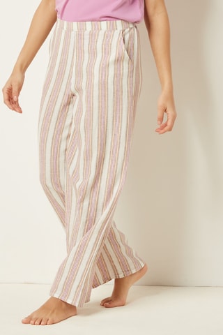 Linnen pyjamabroek Indian Bliss Roze