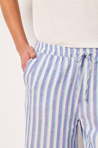 Linnen 7/8 Pyjamabroek hoge taille Cema- Ecru