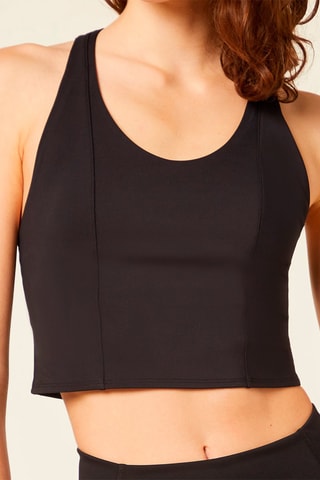 Crop Top Stronger Zwart