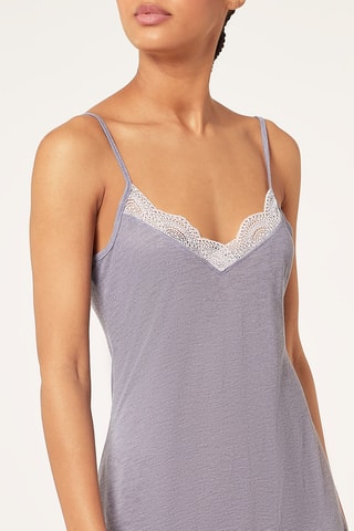 Slipdress Warm - Gemêleerd Marineblauw