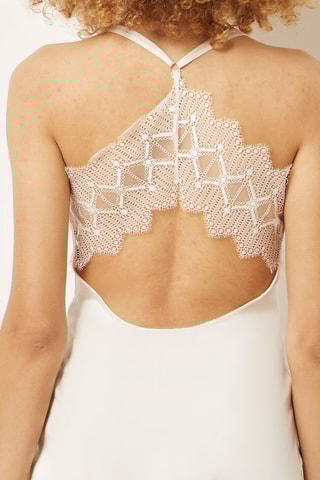 Zijden Slipdress Private Wit