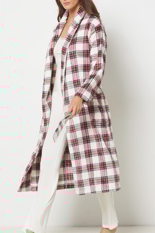 Badjas - Wit en Rood