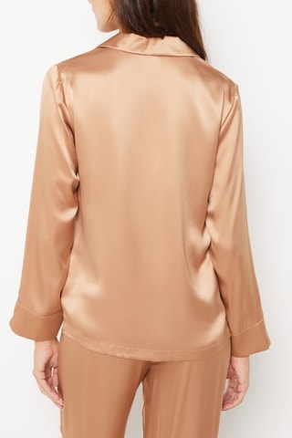 Zijden Pyjamablouse Pearly - Poederroze