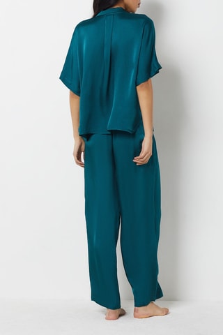 Pyjamablouse Hazel - Blauwgroen