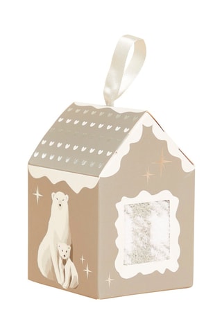 Sokken Xmas House Gemêleerd Lichtgrijs